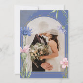 Invitation Wildflower Elegant Dusty Blue Wedding (Dos)