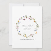 Invitation Wildflower Elegant Floral Garden Bridal Shower (Dos)