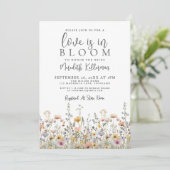 Invitation Wildflower Floral Bridal Shower (Debout devant)