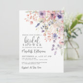 Invitation Wildflower Floral Bridal Shower (Debout devant)