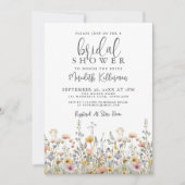 Invitation Wildflower Floral Bridal Shower (Devant)