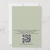 Invitation Wildflower Floral Frame Elegant QR Code Wedding (Dos)