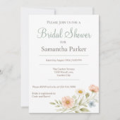 Invitation Wildflower Garden Bridal Shower (Devant)