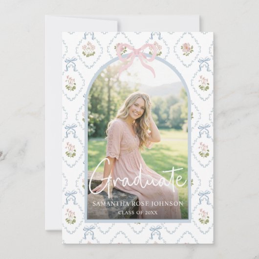 Invitation Wildflower Graduation (Devant)