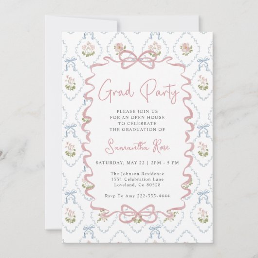 Invitation Wildflower Graduation (Dos)