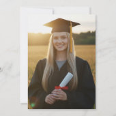 Invitation Wildflower Graduation Party Photo (Dos)