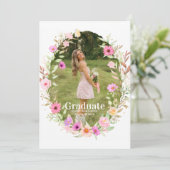 Invitation Wildflower Graduation Party photo (Debout devant)