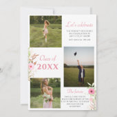 Invitation Wildflower Graduation Party photo (Dos)