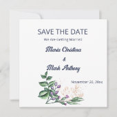 Invitation Wildflower Harmony Save The Date Announcement (Devant)