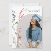 Invitation Wildflower Illustration Graduation Invite (Dos)