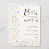 Invitation Wildflower Love Is In Bloom Bridal Shower  (Devant)