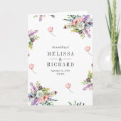 Invitation Wildflower Mason Jar All in One QR Code Wedding (Devant)