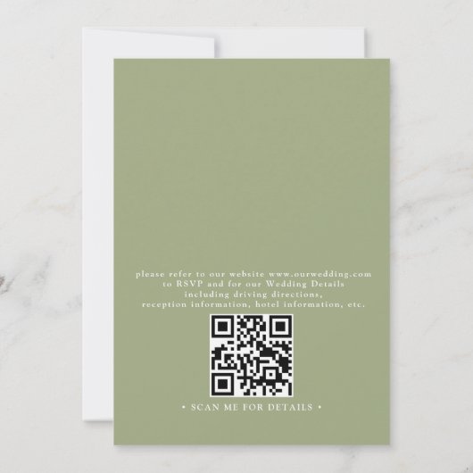 Invitation Wildflower Mason Jar Rustic Budget QR Code Wedding (Dos)