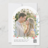 Invitation Wildflower Meadow Arch Photo Wedding (Dos)