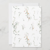 Invitation wildflower meadow floral Bridal Shower Invite (Dos)