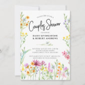 Invitation Wildflower Meadow Jolie Couples Floral Douche (Devant)