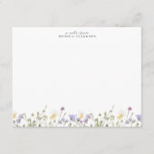 Invitation Wildflower Meadow Note Card (Devant)