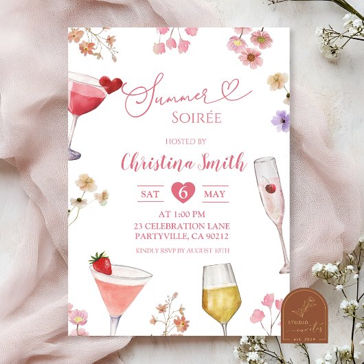 Invitation Wildflower Meadow Summer Soirée