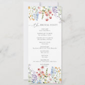 Invitation Wildflower Meadow Wedding Program (Dos)
