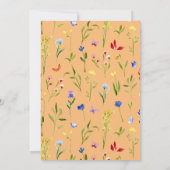 Invitation Wildflower ONE 1er anniversaire (Dos)