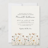 Invitation Wildflower Simple Floral Bridal Shower (Devant)