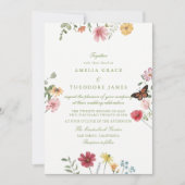 Invitation Wildflower Summer Garden Wedding (Devant)