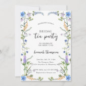 Invitation Wildflower Tea Bridal Shower (Devant)