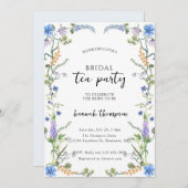 Invitation Wildflower Tea Bridal Shower (Devant / Derrière)