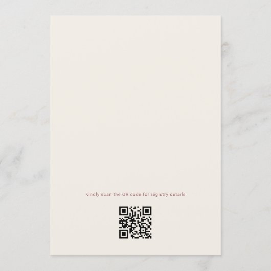 Invitation Wildflower Time for Tea QR Code Bridal Shower (Dos)