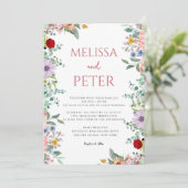 Invitation Wildflower Wedding (Debout devant)