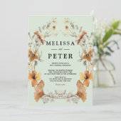 Invitation Wildflower  Wedding (Debout devant)