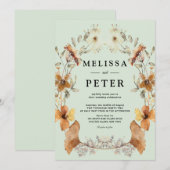 Invitation Wildflower  Wedding (Devant / Derrière)