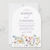 Invitation Wildflower Wild Flower Floral Garden Wedding (Devant)