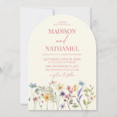 Invitation Wildflower Wild Flower Floral Garden Wedding (Devant)