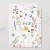 Invitation Wildflowers butterfly and dragonfly Wedding (Dos)