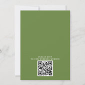 Invitation Wildflowers Elegant Modern Budget QR Code Wedding (Dos)