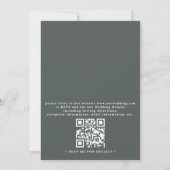 Invitation Wildflowers Oval Floral Wreath QR Code Wedding (Dos)