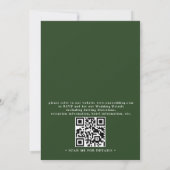 Invitation Wildflowers Rustic Elegant Modern QR Code Wedding (Dos)