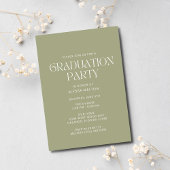Invitation Wildlflower Photo Simple Girl Graduation Party