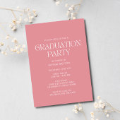 Invitation Wildlflower Photo Simple Girl Graduation Party