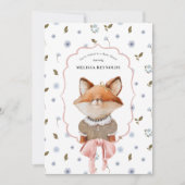 Invitation Wildling Whimsical | Baby shower Animaux vintages (Devant)