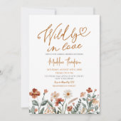 Invitation Wildly in Love Fall Wildflower Bridal Shower (Devant)