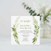 Invitation Wildwoods Botanicals Réception Rustique uniquement (Debout devant)