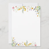 Invitation Wilflowers Bride ou jeu de chambre entièrement mod (Dos)