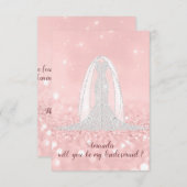 Invitation Will Bridesmaid Parties scintillant Diamond robe V (Devant / Derrière)