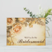 Invitation Will you be my Bridesmaid (Debout devant)