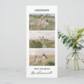 Invitation Will You Be My Bridesmaid Bridesmaid Proposal Card (Debout devant)