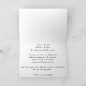 Invitation Will you be my bridesmaid Greeting Card (Intérieur)