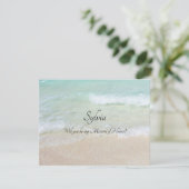 Invitation Will You Be My Custom Bridal Party Beach Note (Debout devant)