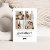 Invitation Will You Be My Godfather 4 Photo Proposal Card